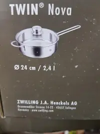 在飛比找Yahoo!奇摩拍賣優惠-ZWILLING 德國雙人牌 不銹鋼單柄深平煎鍋 24cm