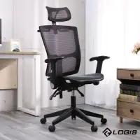 在飛比找momo購物網優惠-【LOGIS】多功能人體工學電腦椅(電腦椅 辦公椅 人體工學