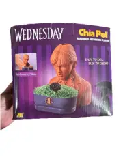 Wednesday Addams Jenna Ortega Chia Pet Handmade Decorative Planter Netflix