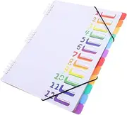 SHINEOFI Heavy Duty Expanding File Folder A4 Size Paper Document Organizer Minimalist Design for Office