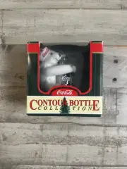 Coca Cola Polar Bear Ornament Contour bottle Collection Tree Ornament Hugging
