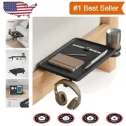 Compact Bedside Tray with Phone Slot & Cup Holder for Bunk Beds - Modern Design
