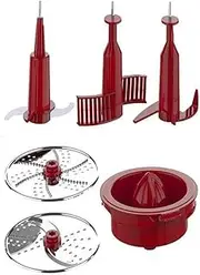 Food Processor Replacement Parts for NutriChef Multifunction Food Processor Model Number: NCFPRED (Red)