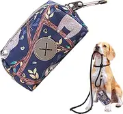 Dog Poop Pickup Bags Holder - Carabiner Clip Dispenser, Waste Storage Carrier, Portable Bag Holder | Stylish Cleanup Tool for Pets, Convenient Outdoor, Poop Collection Aid, Travel Walking Companion