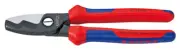 Knipex 9512200SBA Cable Shears w/Twin Cutting Edge w/Multi-Component Grips 8 In