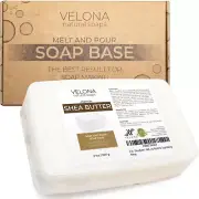 2,5,10,25 LB - Shea Butter Soap Base by Velona SLS/SLES Free Melt Pour