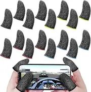 Maxin 40 Pcs Gaming Finger Sleeves - Anti - Sweat, Breathable & Seamless Touchscreen Thumb Covers for Mobile Gaming - Ideal for PUBG and Other Phone Games -