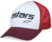 Alpinestars Vital Trucker Cap, white-red for Men One Size White Red