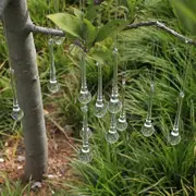 10 Pack Christmas Tree Ornaments Icicle Ice Drop Glass Pendants Hanging Christmas Ornaments