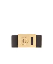 Salvatore Ferragamo Gancini Wide Bracelet 15,17 Yellow