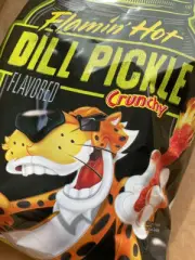 (1) Dill Pickle Flamin Hot Cheetos 2 7/8oz Limited Edition BUY MORE SAVE