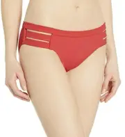 Seafolly 40284 Inka Rib Multi Strap Hipster Bikini Bottom Inka Rib Spice ( 10 )