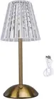 Crystal Cordless Table Lamp, Touch Table Lamp, Rechargeable Battery Operated