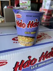 Hao Hao Tasty Vietnam Sate Onion Flavor Instant Cup Noodles, 65g x12 Cup