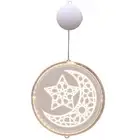 Neon Lamp Non-glaring Decorative Moon Castle Night Light Hanging Lamp Eye