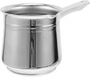 GANAZONO Portable Stainless Pot Elegant Turkish Kettle for Camping and Home Brewing Espresso Maker Stylish Design for Daily Use