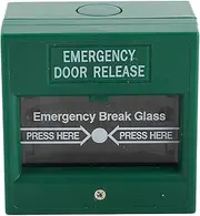 Emergency Door Release Glass Break Alarm Button - Durable Fire Alarm Switch, Easy Install with Fireproof Material for Exit and Emergency Doors