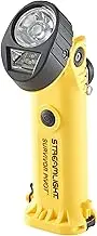Streamlight 91826 Survivor Pivot 325-Lumen Right Angle Articulating Dual Beam Flashlight with Alkaline Batteries, Magnet and Clip, Yellow