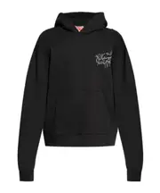 Kenzo Logo Embroidered Drop Shoulder Hoodie XL,L,M Black