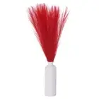30PCS Faux Pampas Grass Decor, 24"/61cm Artificial Fluffy Grass Stems, Red