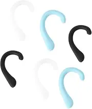 Silicone Hook Ear 3 Pairs Cover Ear Hook Soft Lightweight Black White Light Random Color