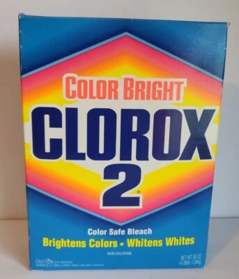 Vintage Clorox 2 Color Safe Bleach 65oz Non-Chlorine Laundry Powder