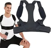 Back and Shoulder Posture Corrector - Adjustable Upper Back Brace Lower Posture - Lumbar Neck Support Comfortable Shoulder Straightener for Hunchback Scoliosis