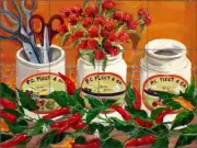 Southwest Tile Backsplash Carol Walker Kitchen Art Mural POV-CWA011