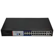 24 PoE + 2 Gigabit + 2 SFP L2 Managed Power over Ethernet Switch 802.3AF/AT 250W