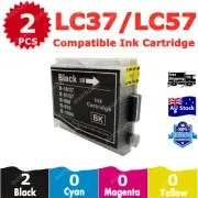 2x Compatible Ink Cartridge LC37 Black For Brother DCP 135C MFC 260C 235C