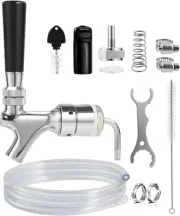 Draft Beer Faucet Beer Line Shank Kit Kegerator Parts Beer Tower Dispenser Repla