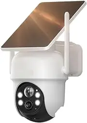 2K WiFi Camera Solar Panel 4MP Solar Battery Surveillance Cameras PIR Humanoid Detect Can Add NVR Base Station