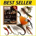RoxStar Pro-Designed Trout Flies - 48 Premium Wet & Dry Patterns Included