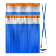 200 Pcs Pointed Tip Painting Brush Flat Paint Brush Artist Paint Brush Set
