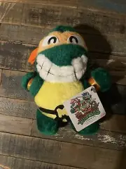TMNT Teenage Mutant Ninja Turtles Michelangelo TAKARA Plush 1992 Toy Doll