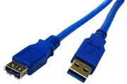 DYNAMIX USB3.0 Type-A Male To Female Extension Cable - Blue (5m)