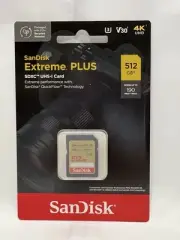 New SanDisk Extreme Plus SDXC UHS-I Memory Card 512 GB (4K)
