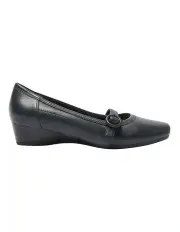 [Easy Steps] Savoy Heeled Shoes in Navy Leather