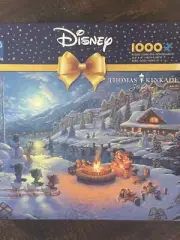 THOMAS KINKADE JIGSAW PUZZLE 1000-Piece Mickey Minnie Mouse Winter
