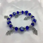 Evil Eye Beaded Bracelet Unisex Stretch Protection & Blessings New 1796