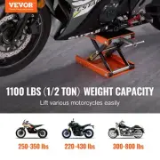 Motorcycle Scissor Jack Lift 1100 lbs Wide Deck Hoist Stand for ATVs Bikes