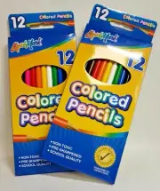 4 PACKS LIQUI-MARK 7" COLORED PENCILS (12 pencils each pack)