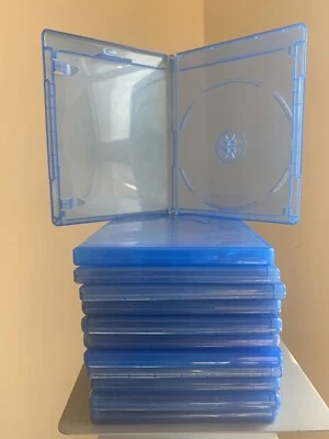 21 x BLU RAY Replacement Cases w LOGO 12mm 1-Disc W Logo -BRAND NEW
