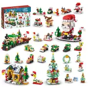 1122Pcs 2023 Advent Calendar Kid Christmas Building Blocks for Kids Boys & Girls