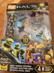Mega Construx HALO Pro Builders UNSC MARINE DEFENSE Model GFT67 Sealed 94pcs