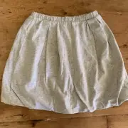 NWT J Crew Crewcuts Girls Heather Gray Pull-On Bubble Skirt Cotton Jersey Sz. 8