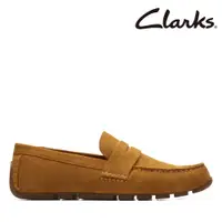 在飛比找PChome24h購物優惠-【Clarks】男款Oswick Bar舒適隨性麂皮樂福鞋 