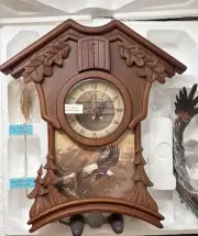Bradford Exchange Timeless Majesty Eagle Cuckoo Clock Ltd Edition Clock New