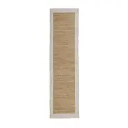 Alhambra Border Jute Runner Wheat 80x300cm