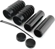 2 Pcs Aluminum alloyRubber Tube Cap Kit Front, Fork Cover, for Harley,-Davidson Breakout Hard Candy Custom FXSB 2014 Car Front Strut Cap Cover